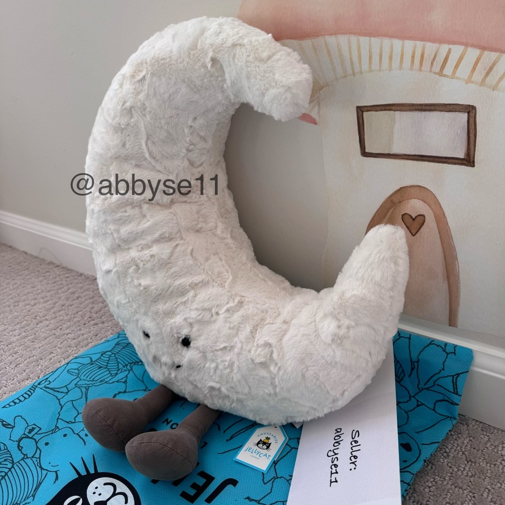 Jellycat Huge Amuseables Moon Plush Toy NWT 100% Authentic With Dust Bag A1MOON - Picture 2 of 5